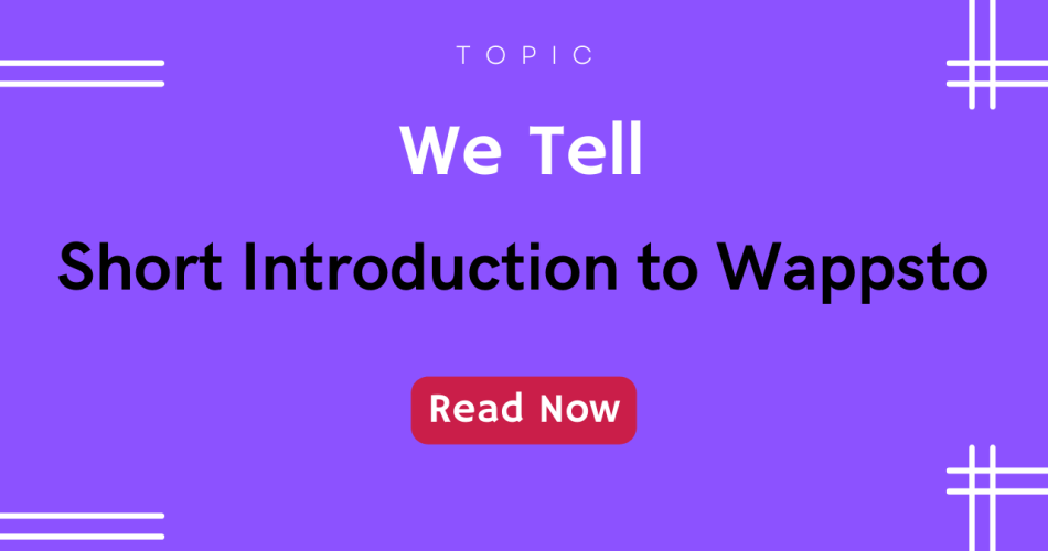 Short Introduction to Wappsto